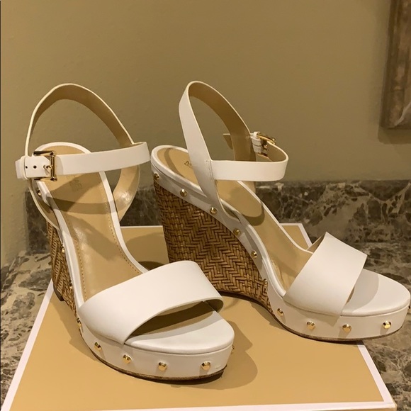 ellen leather wedge michael kors